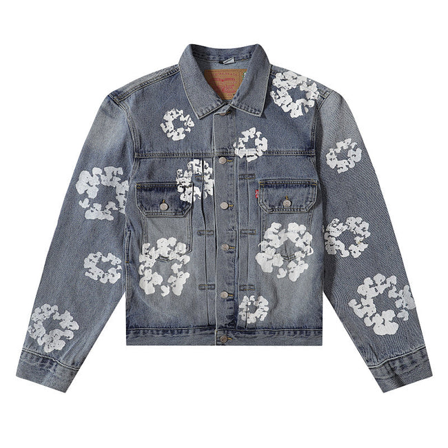 Denim Tears All‑Over Floral Print Streetwear Jacket Main Image