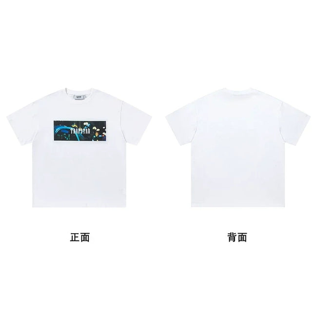 Trapstar TS Star White Tee & Neon City Box White Tee Main Image