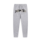 Trapstar autumn and winter casual sports suit hooded sweatshirt pants pullover simple letter drawstring top pants (47)