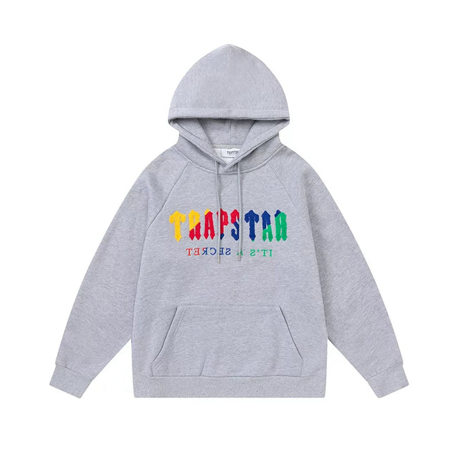 Trapstar niche trendy brand sweatshirt trousers sports leisure suit men and women couple autumn and winter plus velvet letter embroidery (4) Hover Image