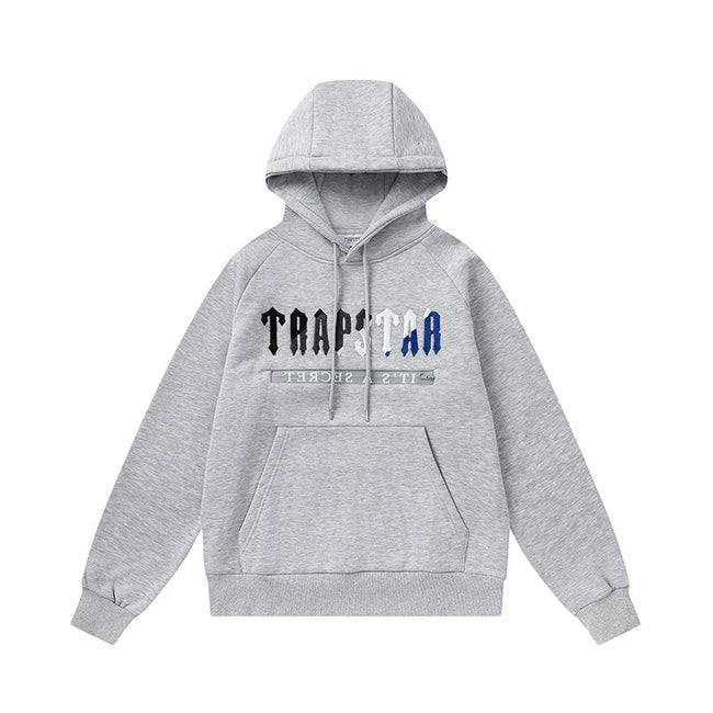 Trapstar It's A Secret Black Blue White Grey Tracksuit Main Image