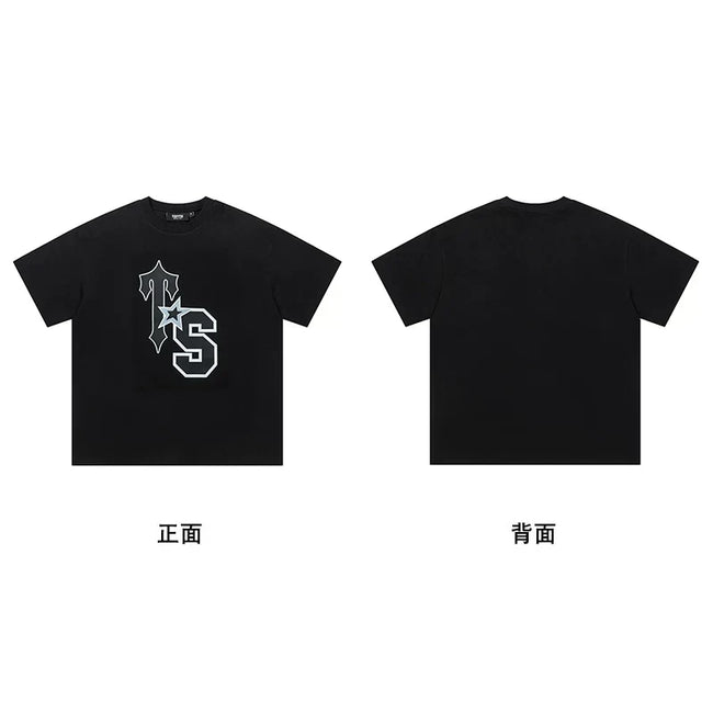 Trapstar Arc Logo TS Snake Back Black Tee & TS Star Black Tee Main Image