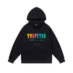 Trapstar Rainbow Gothic Logo Black Hoodie