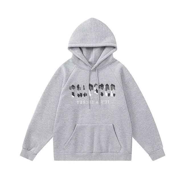 Trapstar niche trendy brand sweatshirt trousers sports leisure suit men and women couple autumn and winter plus velvet letter embroidery (50) Hover Image
