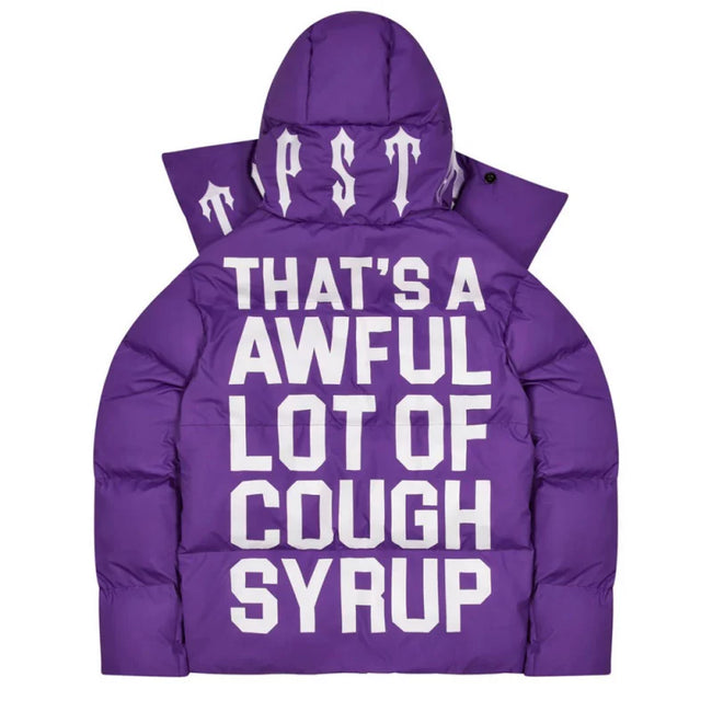 Trapstar Cough Syrup Purple Puffer Jacket Main Image