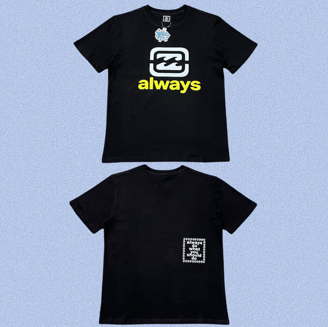ADWYSD Black Yellow Badge Always Tee Hover Image