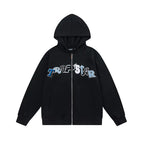 Trapstar autumn and winter casual sports suit hooded sweatshirt pants pullover simple letter drawstring top pants (45)