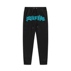 Trapstar autumn and winter casual sports suit hooded sweatshirt pants pullover simple letter drawstring top pants (49)
