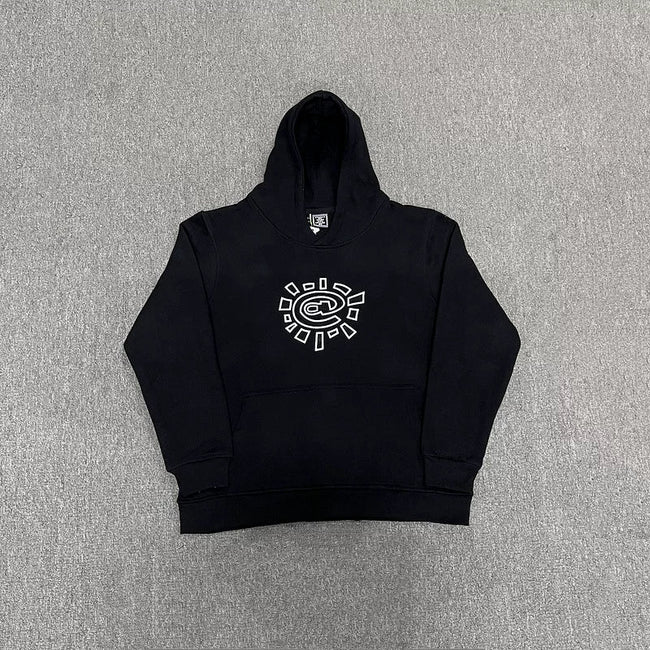 ADWYSD Sun Logo Heavyweight Hoodie - Black Hover Image