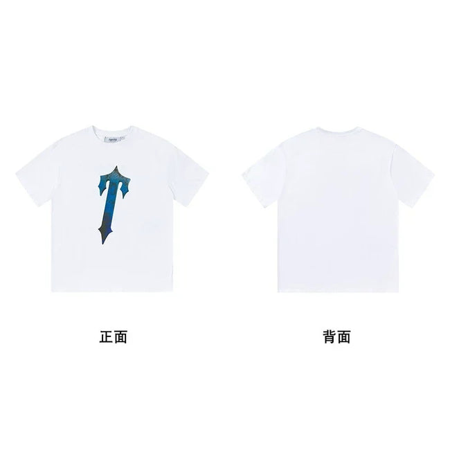 Trapstar Camo Rivet Gothic T Solo Black Tee & Ice Gothic T Solo White Tee Main Image