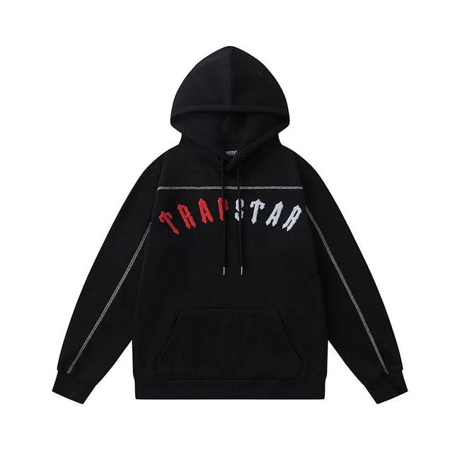 Trapstar Arc Logo Red White Black Tracksuit Main Image