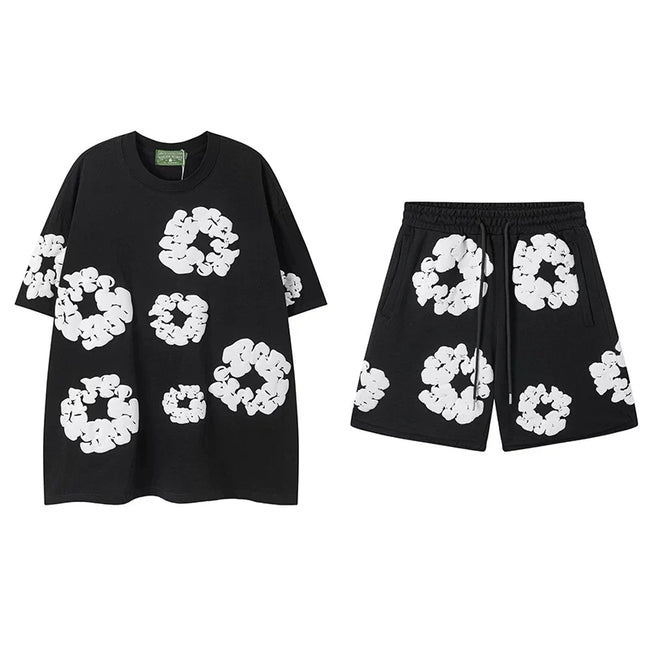 Denim Tears Black Cotton Wreath Matching Set Hover Image