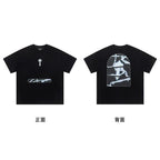 Trapstar short-sleeved T-shirt summer 2025 new letter print men and women casual loose round neck European and American trendy ins (26)