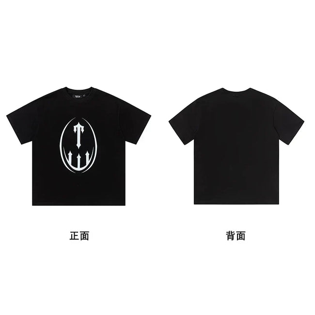 Trapstar London Shooters Black Tee & Trident Oval Black Tee Main Image