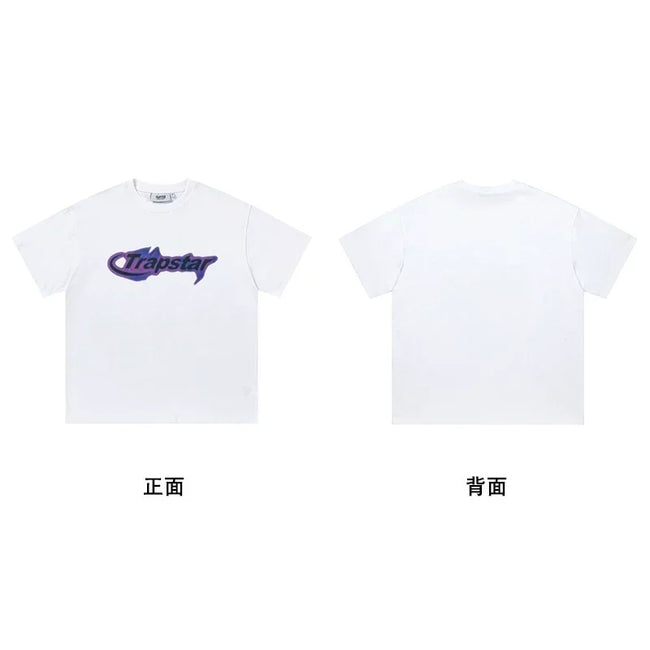 Trapstar short-sleeved T-shirt summer 2025 new letter print men and women casual loose round neck European and American trendy ins (39) Hover Image