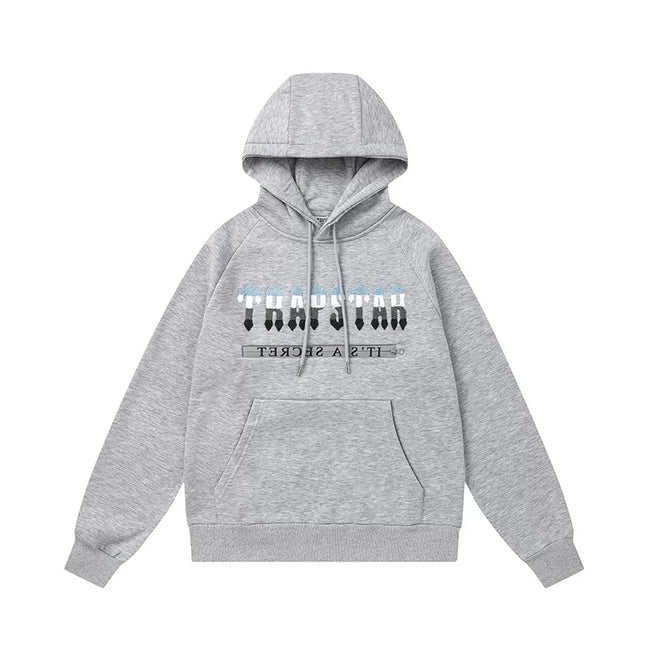 Trapstar Mirror Gothic Logo Tracksuit — Gray Main Image