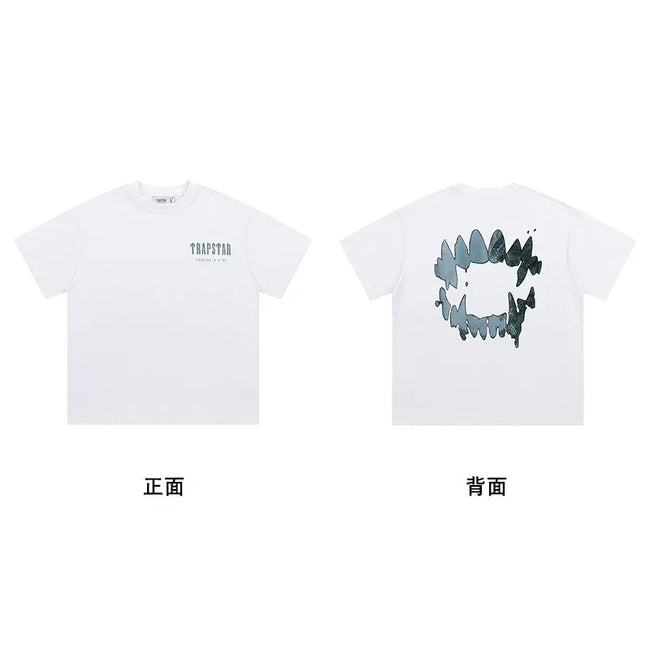 Trapstar short-sleeved T-shirt summer 2025 new letter print men and women casual loose round neck European and American trendy ins (40) Hover Image
