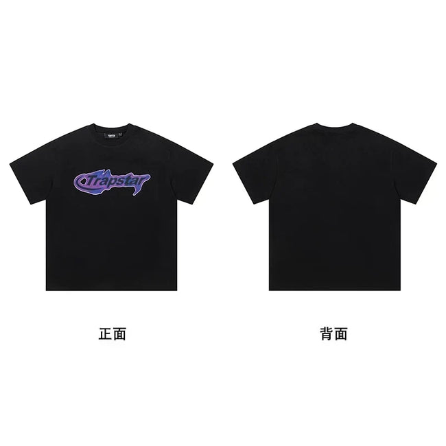 Trapstar Neon City Box Black Tee & Speedmark Purple Black Tee Main Image