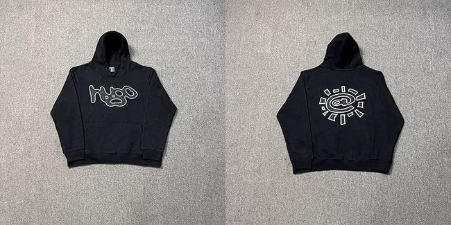 ADWYSD Graphic Logo Hoodie - Black / White Hover Image