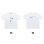 Trapstar short-sleeved T-shirt summer 2025 new letter print men and women casual loose round neck European and American trendy ins (16)
