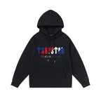 Trapstar autumn and winter casual sports suit hooded sweatshirt pants pullover simple letter drawstring top pants (7)