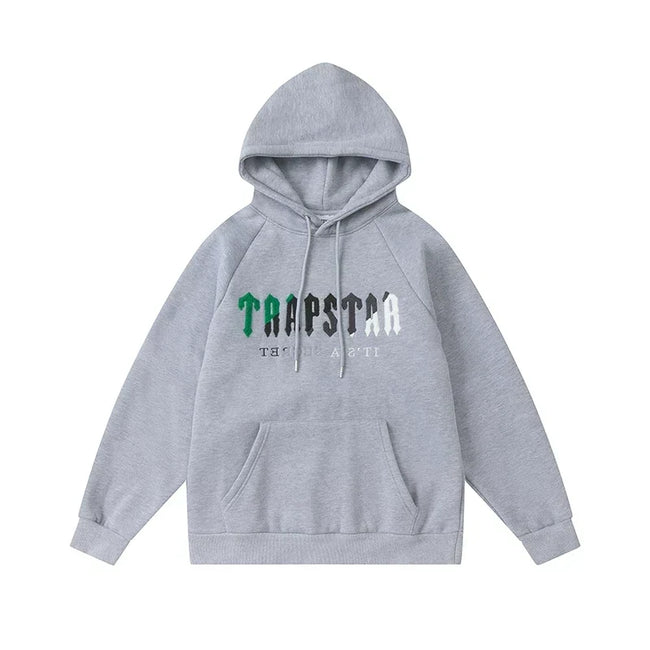Trapstar niche trendy brand sweatshirt trousers sports leisure suit men and women couple autumn and winter plus velvet letter embroidery (24) Hover Image
