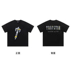 Trapstar short-sleeved T-shirt summer 2025 new letter print men and women casual loose round neck European and American trendy ins (18)