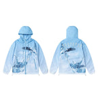 Trapstar Eagle Print Sky Blue Hooded Windbreaker