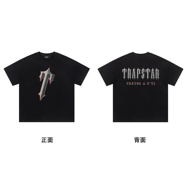 Trapstar Camo T Back Logo Black Tee & 3D Gothic T Back Logo Black Tee Main Image