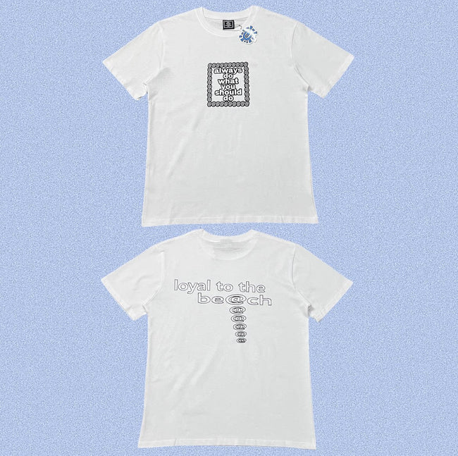 ADWYSD White Back Slogan Text Tee Hover Image