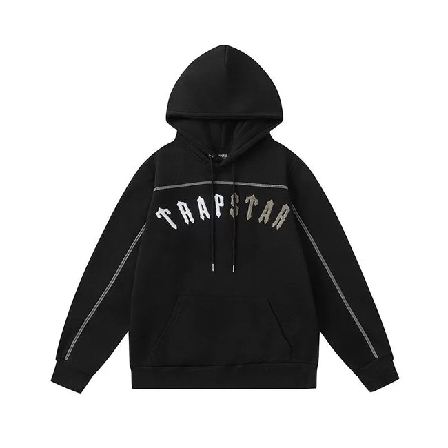 Trapstar Arc Logo Vintage Black Tracksuit Main Image