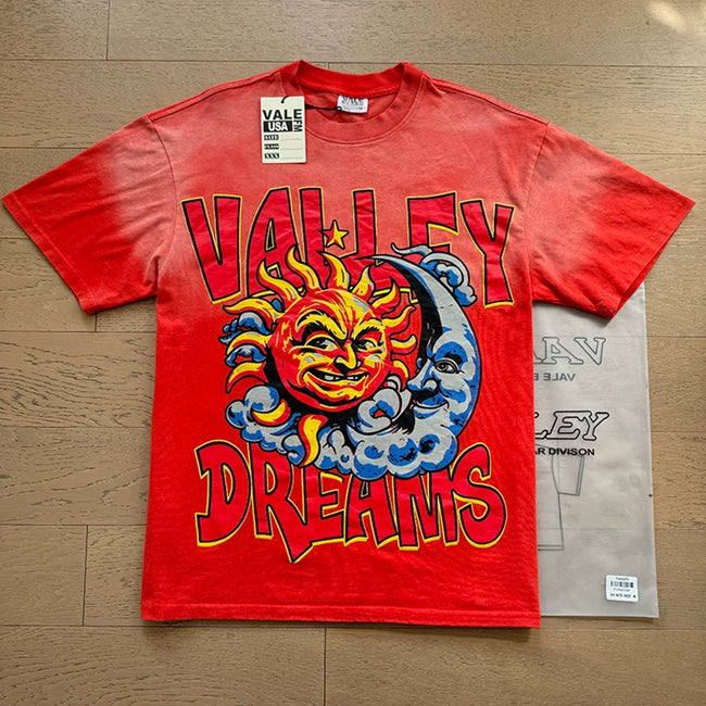 Vale Forever "Valley Dreams Sun & Moon" Vintage Tee (Red) Hover Image