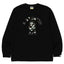 BAPE Style Arch Logo Monochrome Camo Ape Head Long-Sleeve Tee - Black