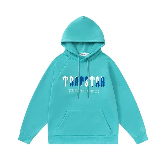 Trapstar niche trendy brand sweatshirt trousers sports leisure suit men and women couple autumn and winter plus velvet letter embroidery (44) Hover Image