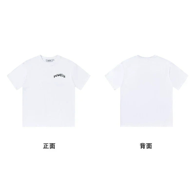 Trapstar short-sleeved T-shirt summer 2025 new letter print men and women casual loose round neck European and American trendy ins (10)