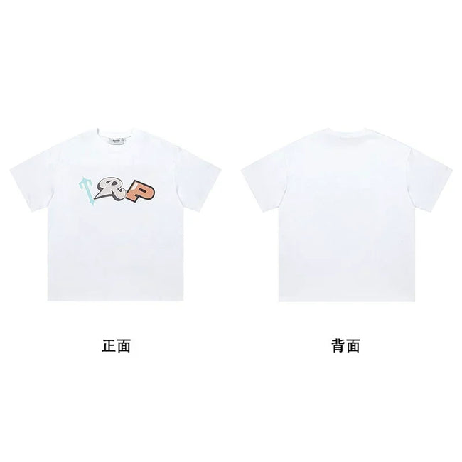 Trapstar short-sleeved T-shirt summer 2025 new letter print men and women casual loose round neck European and American trendy ins (35) Hover Image