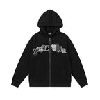 Trapstar autumn and winter casual sports suit hooded sweatshirt pants pullover simple letter drawstring top pants (48)