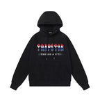 Trapstar autumn and winter casual sports suit hooded sweatshirt pants pullover simple letter drawstring top pants (51)