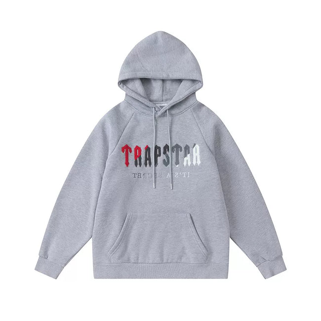 Trapstar It's A Secret Red Grey Tracksuit Main Image