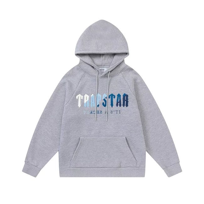 Trapstar niche trendy brand sweatshirt trousers sports leisure suit men and women couple autumn and winter plus velvet letter embroidery (40) Hover Image