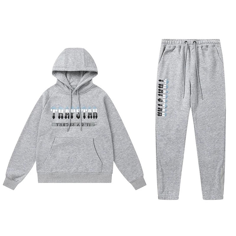 Trapstar Mirror Gothic Logo Tracksuit — Gray