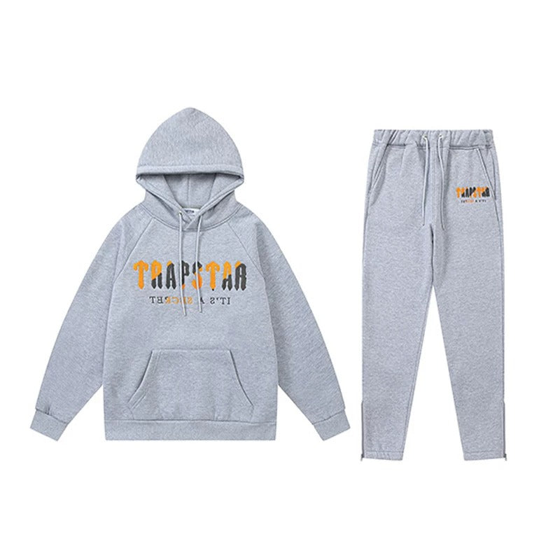 Trapstar It's A Secret Orange Grey Tracksuit