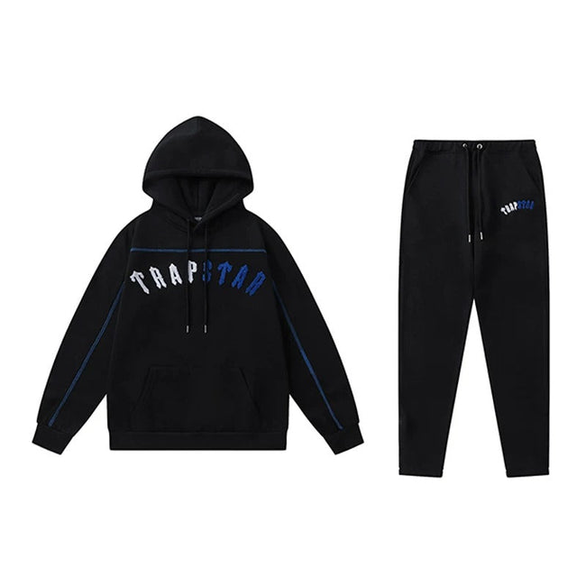 Trapstar Arc Logo Royal Blue Black Tracksuit Hover Image