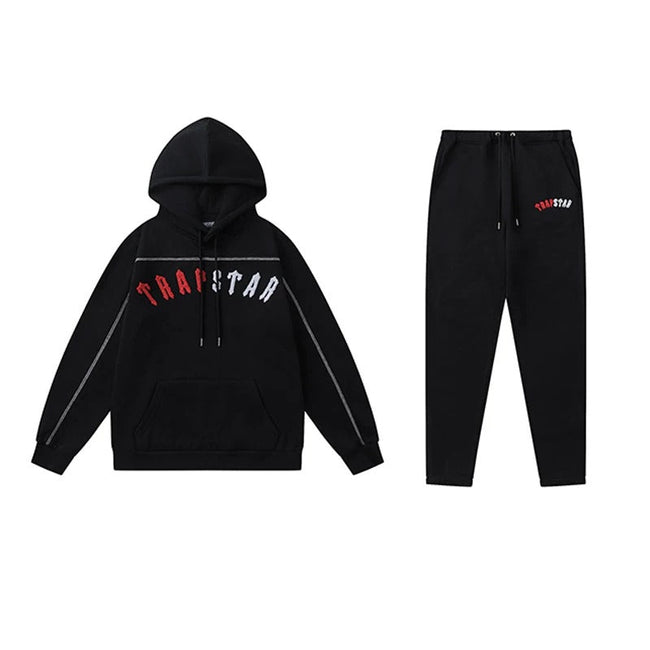 Trapstar Arc Logo Red White Black Tracksuit Hover Image