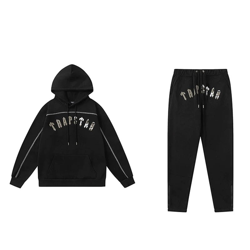 Trapstar Arc Logo Crystal Black Tracksuit