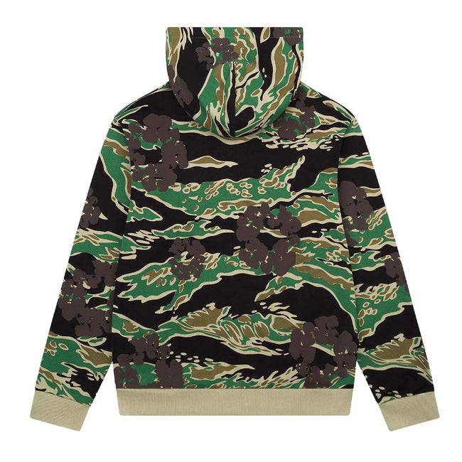 Denim Tears Wreath Zip Sweatshirt 'Green Camo' Main Image